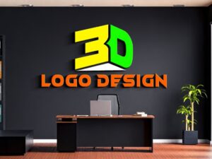 Modern 3D Logo Design with All Formats