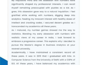 Statement of Purpose SOP Writing